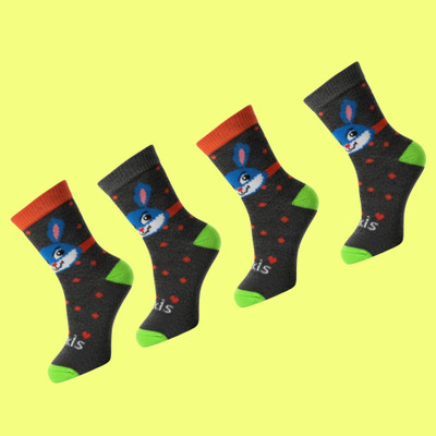 Naosucura Baby Boys & Baby Girls Printed Ankle Length(Pack of 4)