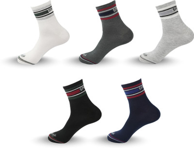 Mojaah Men Solid Ankle Length(Pack of 5)