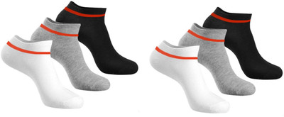 FABLOID Men & Women Solid Ankle Length(Pack of 6)