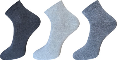 SPANCIA Men Solid Ankle Length(Pack of 3)