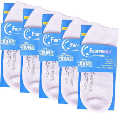 Footprints Organic Cotton Men & Women Ankle Length(Pack of 5)