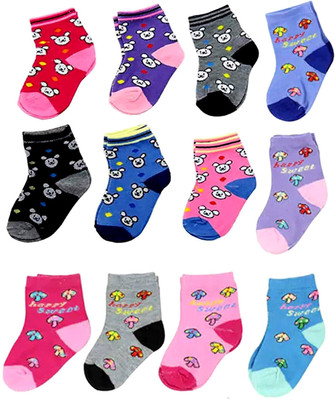 Aiviraa Boys & Girls Printed Calf Length(Pack of 12)