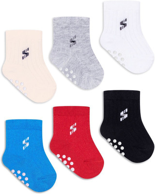 Supersox Boys & Girls Striped Ankle Length(Pack of 6)