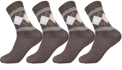 Cozyway Men Mid-Calf/Crew(Pack of 4)