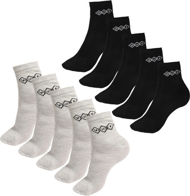 VXI Men & Women Solid Ankle Length(Pack of 10)