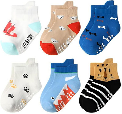 SYGA Baby Boys & Baby Girls Ankle Length(Pack of 6)