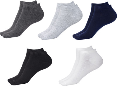 Oxiant Men Solid Ankle Length(Pack of 5)