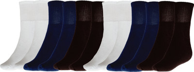 MUKHAKSH Men Solid Ankle Length(Pack of 6)