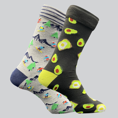 TRAZO Men Self Design Calf Length(Pack of 2)