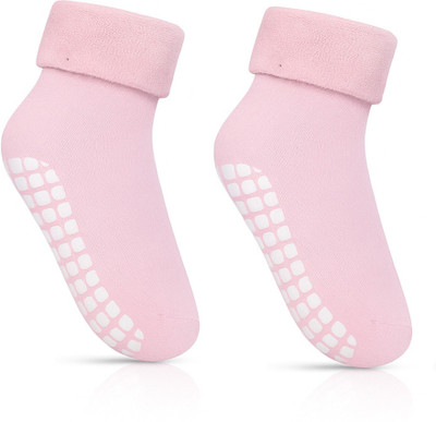 MIKONIKO Boys & Girls Solid Ankle Length, Mid-Calf/Crew