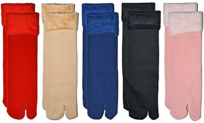FeetStreet Women Solid Ankle Length(Pack of 5)