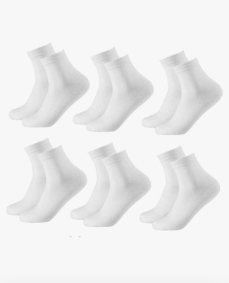 ANKIT TRADERS Unisex Solid Ankle Length(Pack of 6)