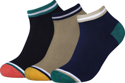 FD REDO Men Solid Ankle Length(Pack of 3)
