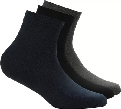 VEMOLI Men & Women Solid Ankle Length(Pack of 3)