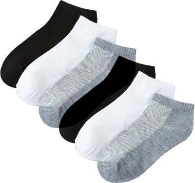 Uptakers Men Solid Ankle Length(Pack of 6)