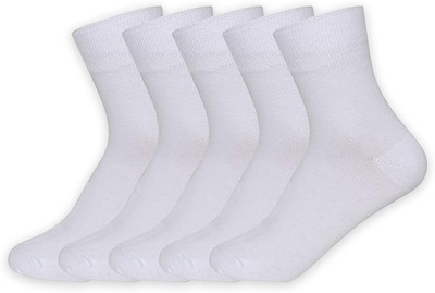 Supersox School Socks Boys & Girls Solid Ankle Length(Pack of 5)