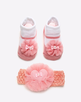 EssCubes Enterprise Baby Girls Floral Print, Embriodered, Self Design, Solid Ankle Length