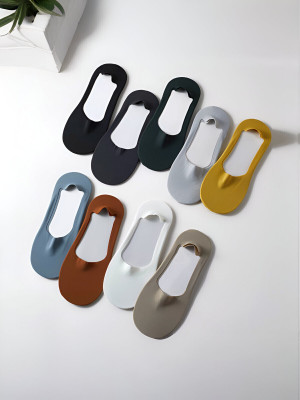 MAOU Men & Women Solid Peds/Footie/No-Show(Pack of 8)