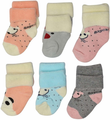 Andhira Hosiery Baby Boys & Baby Girls Calf Length(Pack of 6)