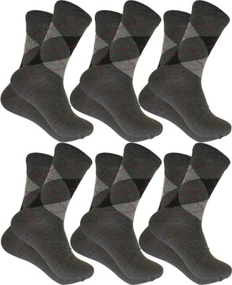 Cozyway Men Mid-Calf/Crew(Pack of 6)