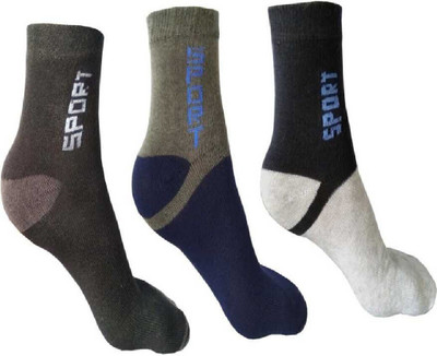 NIFTER Men & Women Self Design Ankle Length(Pack of 3)