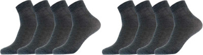 Akeet Trend Men Solid Ankle Length(Pack of 8)
