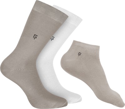 Footprints Unisex Solid Ankle Length(Pack of 3)