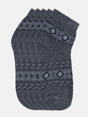 Kolor Fusion Men Geometric Print Mid-Calf/Crew(Pack of 5)