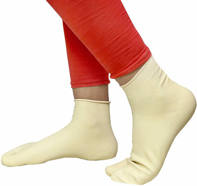 Zency RUBBER INDUSTRY Women Solid Mid-Calf/Crew(Pack of 2)