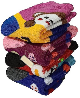 FATON Baby Boys & Baby Girls Printed Ankle Length(Pack of 4)
