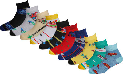 RC. ROYAL CLASS Boys & Girls Self Design Ankle Length(Pack of 10)