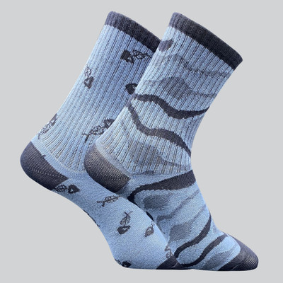 TRAZO Men Self Design Calf Length(Pack of 2)