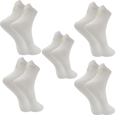 XJARVIS Men & Women Solid Mid-Calf/Crew(Pack of 5)