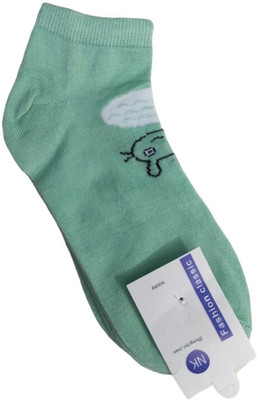 LeafBlu Women Graphic Print, Printed, Striped, Self Design Ankle Length, Low Cut, Peds/Footie/No-Show