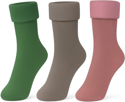 CHACKO Women Solid Ankle Length(Pack of 3)