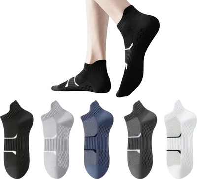 Magadis Men & Women Woven, Self Design Ankle Length(Pack of 5)