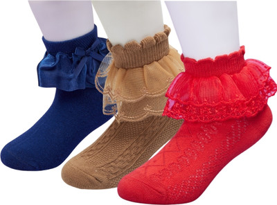 Neska Moda Baby Girls Self Design Ankle Length(Pack of 3)