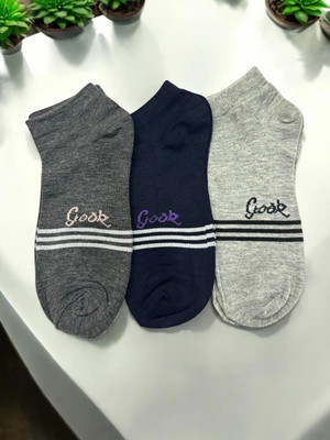 FREAKK FITS Men & Women Solid Ankle Length(Pack of 3)