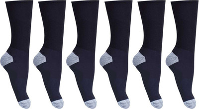 Akeet Trend Men Solid Mid-Calf/Crew(Pack of 6)