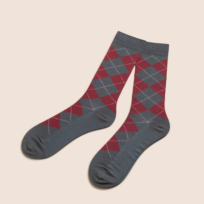 KNITSUNAPPAREL Premium Cotton Men's Printed Mid-Calf/Crew Socks Men Printed Mid-Calf/Crew