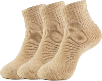 BLUTE Men & Women Solid Ankle Length(Pack of 3)