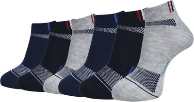 Dollar Men Self Design Low Cut(Pack of 6)