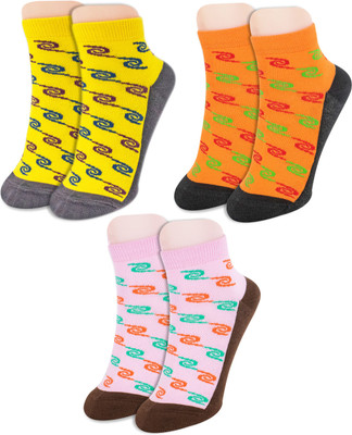 Neska Moda Women Printed Ankle Length(Pack of 3)