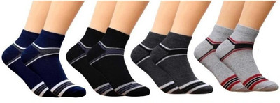 Akeet Trend Men Striped Ankle Length(Pack of 4)