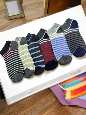 FREAKK FITS Men & Women Solid Ankle Length(Pack of 6)