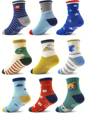 SHAMRIZ Baby Boys & Baby Girls Calf Length(Pack of 9)