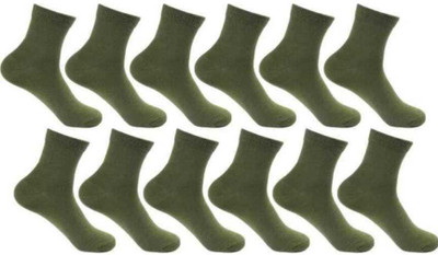 JD DASSSON Men Solid Calf Length(Pack of 12)