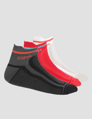 U.S. POLO ASSN. Men Striped Ankle Length(Pack of 3)