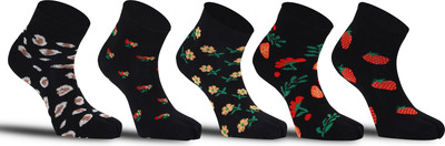 RC. ROYAL CLASS Women Self Design Ankle Length(Pack of 5)