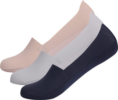 AUREVA LIFESTYLE Men & Women Solid Peds/Footie/No-Show(Pack of 3)